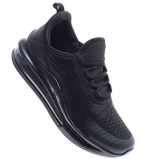 Czarne wsuwane męskie buty sportowe /A8-1 15598 T732/