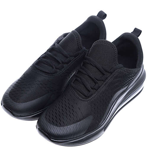 Czarne wsuwane męskie buty sportowe /A8-1 15598 T732/
