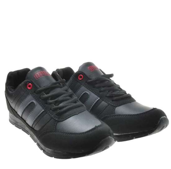 Sportowe buty z wiązaniami Czarne /D5-3 8519 S398/