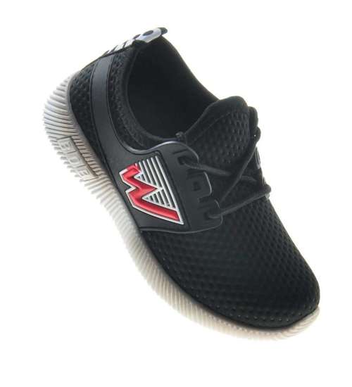 Lekkie dziecięce buty sportowe Czarne /X4-4 7996 S192/