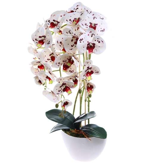 Sztuczny storczyk orchidea- kompozycja kwiatowa 60 cm 3PGK