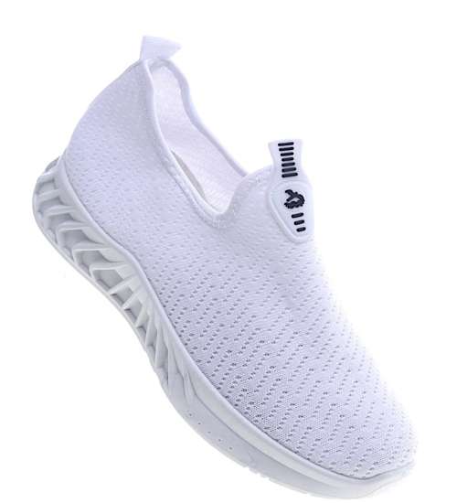 Wsuwane damskie buty sportowe białe /F6-2 13316 T291/