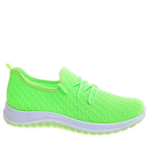 Neonowe wsuwane buty sportowe /C2-3 11466 W292/