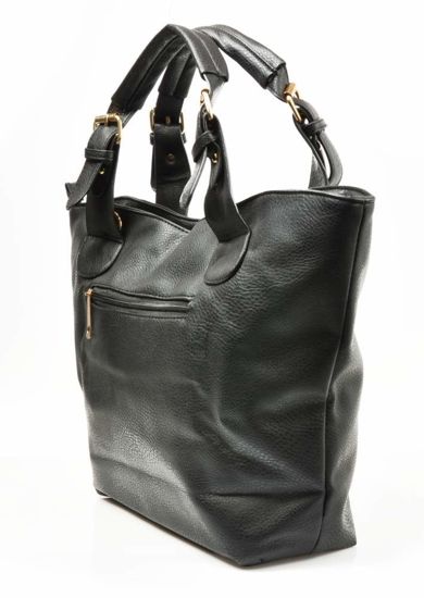 Praktyczna damska torebka w czarnym kolorze /HT217 S169/
