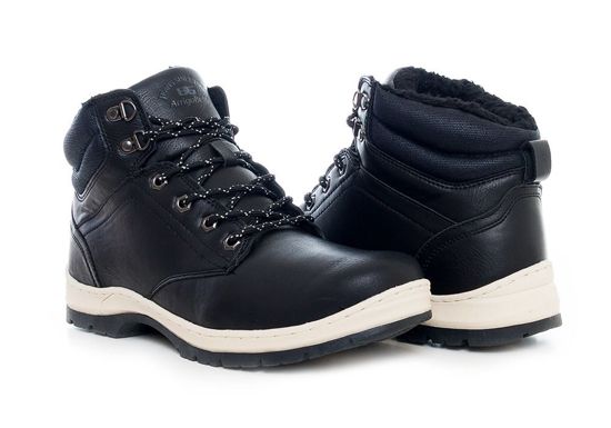 Czarne buty męskie /B6-3 Ae7 T536/ 