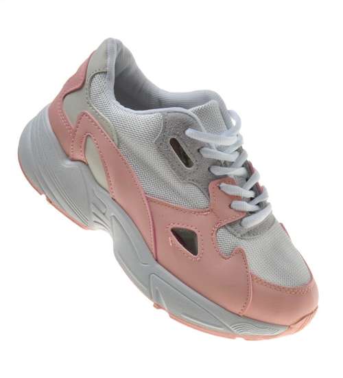 Różowe sportowe buty damskie /F9-3 9364 S295/ 