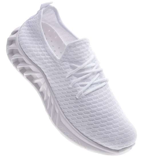 Elastyczne białe buty sportowe /D1-2 13250 S236/