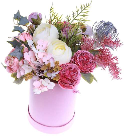 Flower box- śliczne kolorowe kwiaty na prezent /FL21 S345/