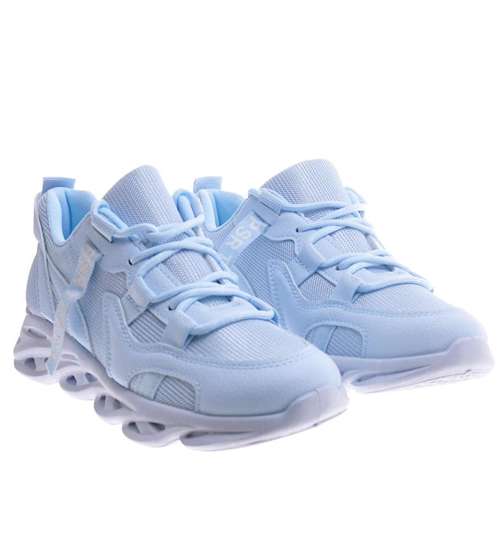 Niebieskie buty sportowe dla kobiet /G7-3 11126 T329/