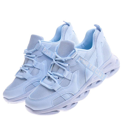 Niebieskie buty sportowe dla kobiet /G7-3 11126 T329/
