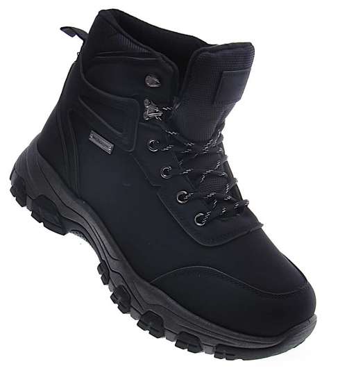 Czarne zimowe buty trekkingowe /C7-2 13058 T707/
