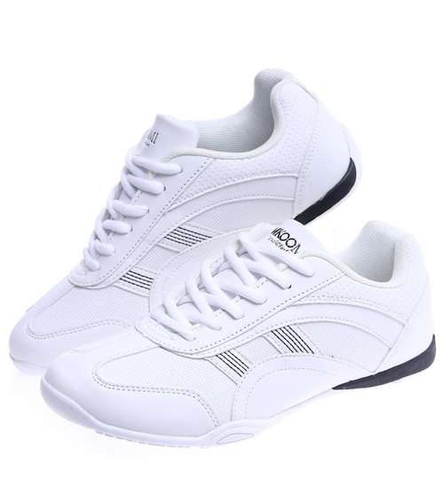 Białe damskie buty sportowe /C7-1 14734 S246/