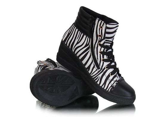 Botki sneakersy panterka /F6-1 W127 sx/ Zebra