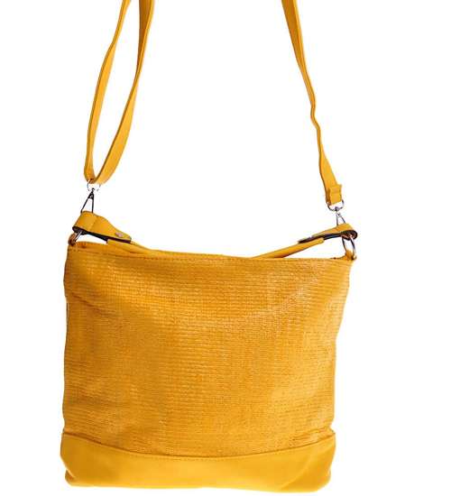 Żółta torebka damska Shoper Bag /H2-K42 TB307 S199/