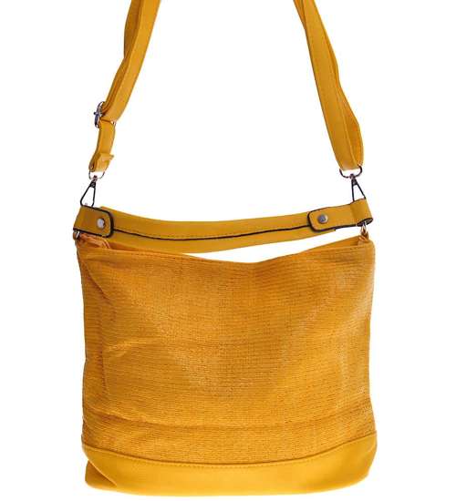 Żółta torebka damska Shoper Bag /H2-K42 TB307 S199/