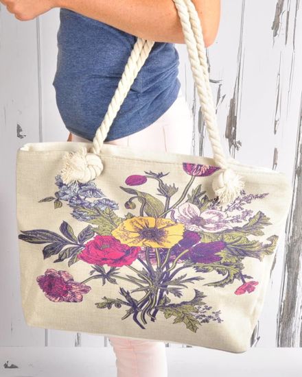 Shopper Bag- duża torba na zakupy FLOWER / HT240 S192/