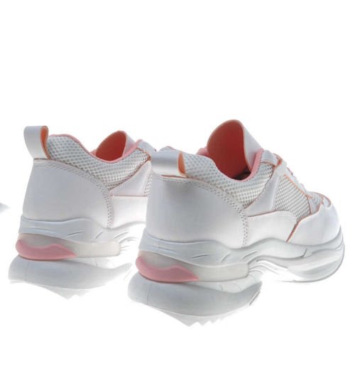 Sportowe buty damskie na platformie PINK /E9-3 6158 S360/