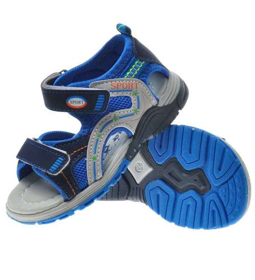 Granatowe sandały dla chłopca /C3-2 8990 S392/