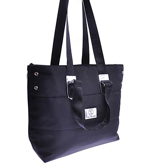 Duża czarna torebka shopper bag F/B /H2-K43 TB365 M499/