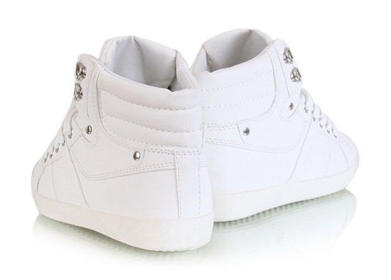 Płaskie białe sneakersy trampki /D4-3 W218 /