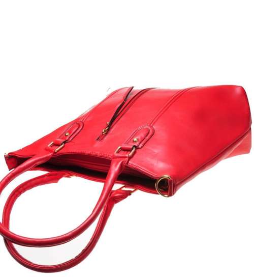 Duża damska torebka w czerwonym kolorze /BK-2 TR273 S192/