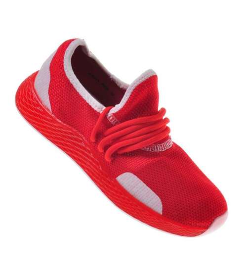 Czerwone damskie buty sportowe /G13-2 9433 S195/