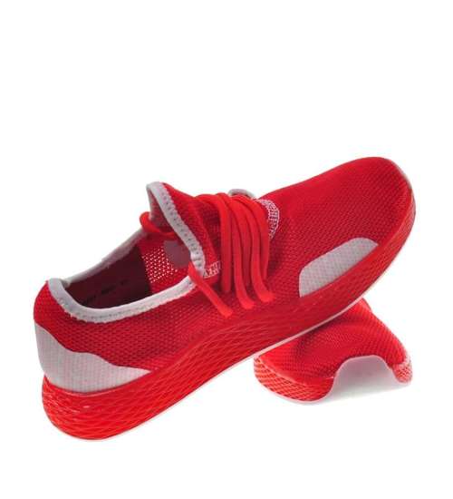 Czerwone damskie buty sportowe /G13-2 9433 S195/