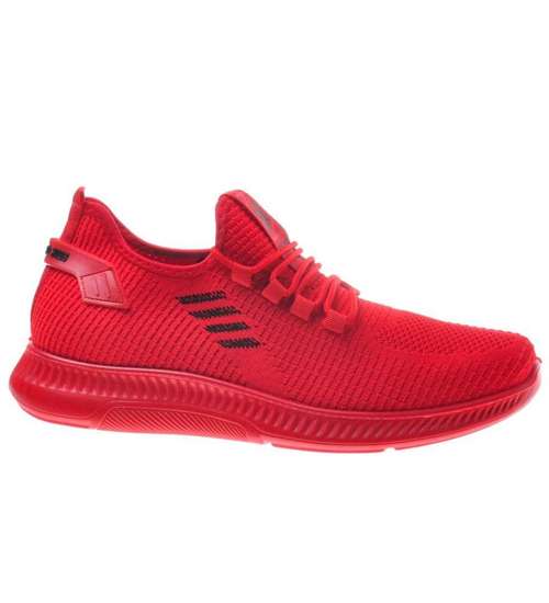 Czerwone sportowe buty męskie /A2-3 9078 S400/