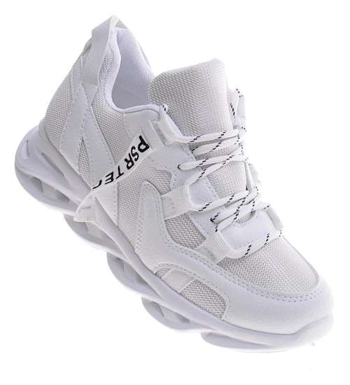 Białe buty sportowe dla kobiet /E6-3 11125 T329/