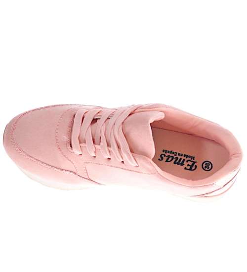 Sportowe buty damskie Różowe /D6-2 10918 W187/