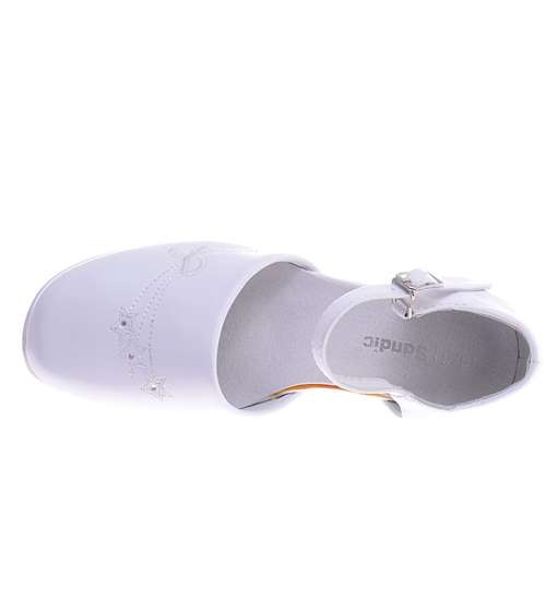 Białe komunijne buty dziewczęce /G4-2 11367 T199/