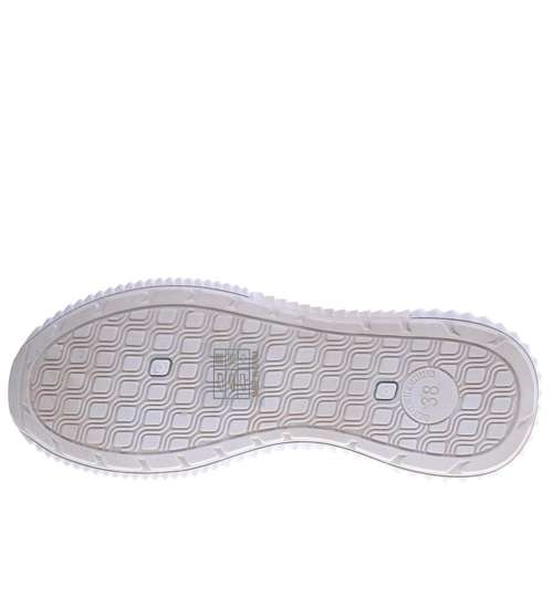 Wsuwane białe buty sportowe /F7-1 13091 T3/