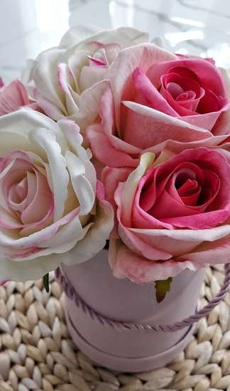 Flower box- kolorowe róże na prezent /FL11 S243/