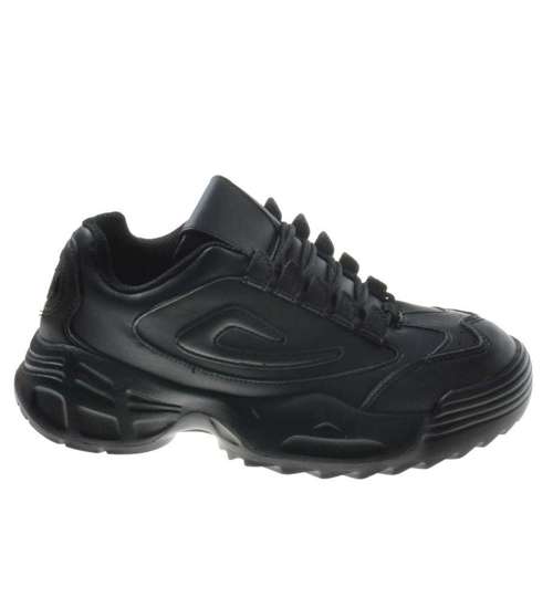 Czarne buty sportowe dla kobiet /A1-3 8339 S3/