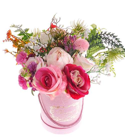 Flower box- śliczne kolorowe róże na prezent /FL17 S340/