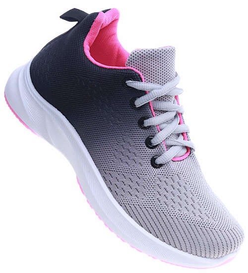Damskie buty sportowe Grey Black /G8-2 13970 T287/