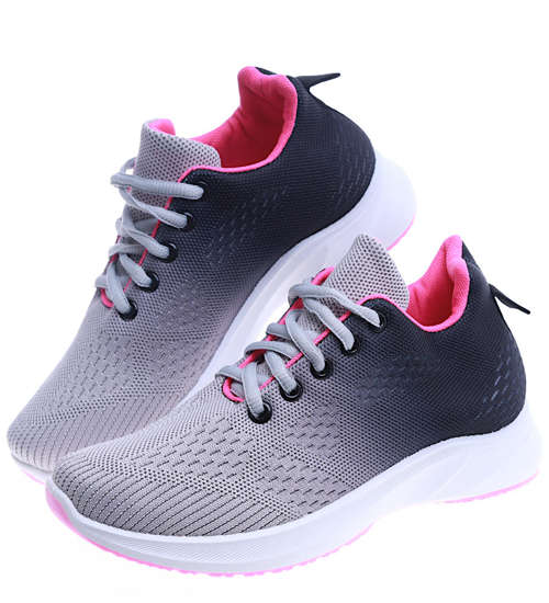 Damskie buty sportowe Grey Black /G8-2 13970 T287/