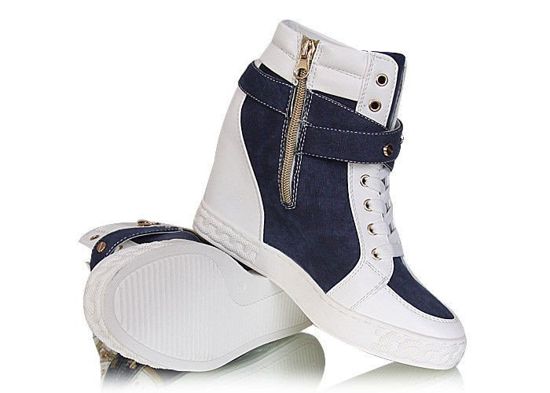 Granatowe sneakersy sportowe botki /G13-1  W23 s3x70-2/