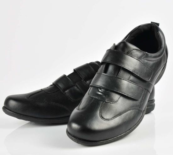 Sportowe męskie buty na rzepy CZARNE /X2-1 3664 S213/