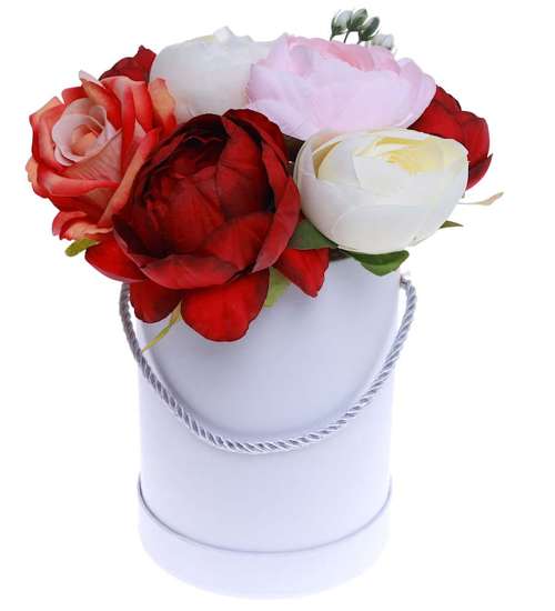 Flower box- kolorowe róże na prezent /FL22 S245/