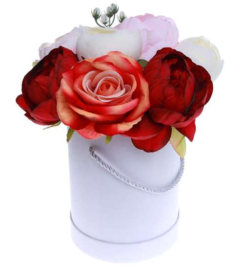 Flower box- kolorowe róże na prezent /FL22 S245/