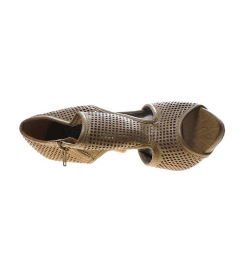 Ażurowe damskie sandały na szpilce CAMEL  /C2-2 5032 GA089/