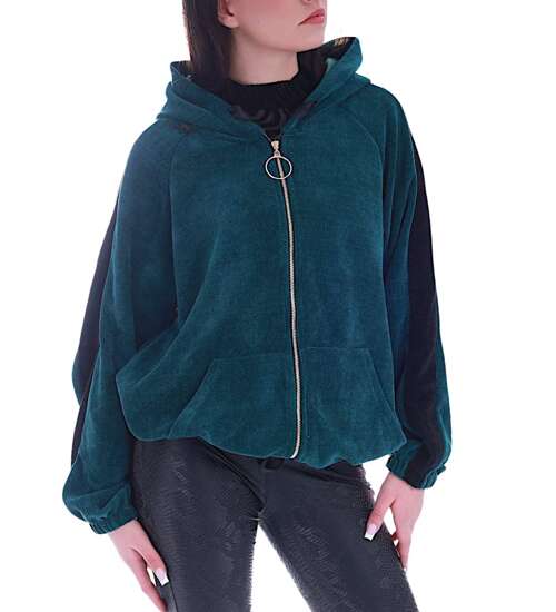 Casualowa bluza oversize Zielona /H UB27 S331/