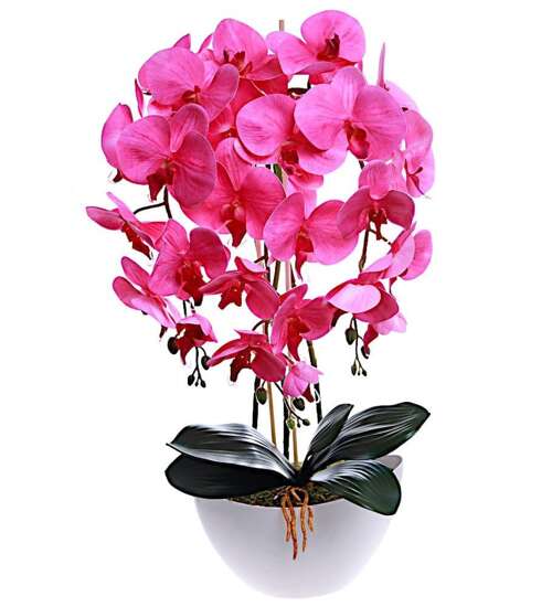 Różowy storczyk orchidea sztuczne kwiaty 60 cm 3pgo