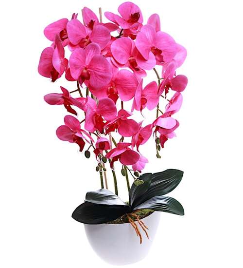 Różowy storczyk orchidea sztuczne kwiaty 60 cm 3pgo