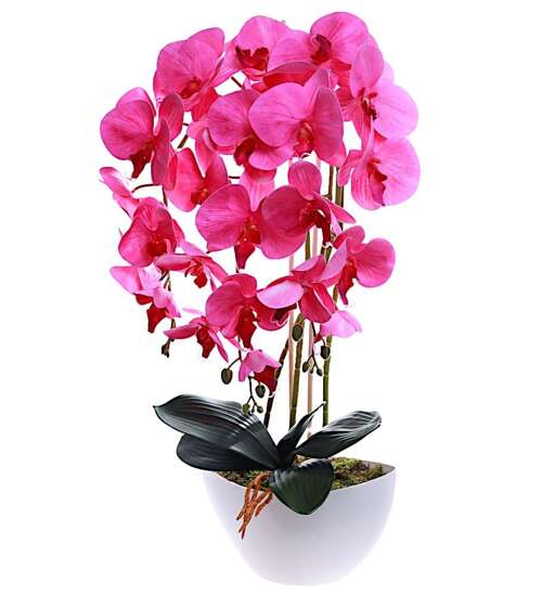 Różowy storczyk orchidea sztuczne kwiaty 60 cm 3pgo