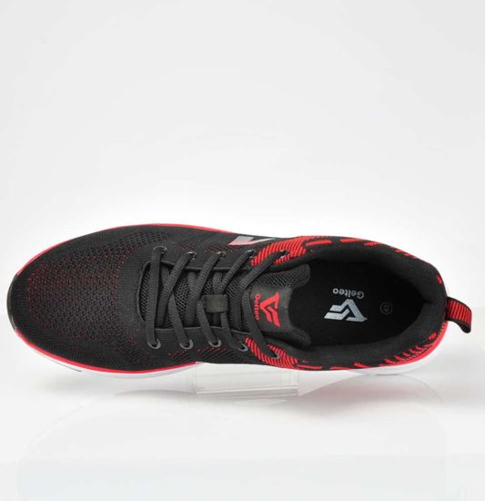 Wiązane buty sportowe Gelteo Black/Red /xxx T1810 S513/