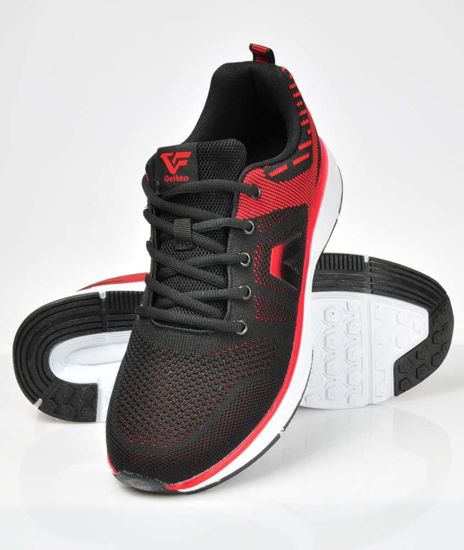 Wiązane buty sportowe Gelteo Black/Red /xxx T1810 S513/
