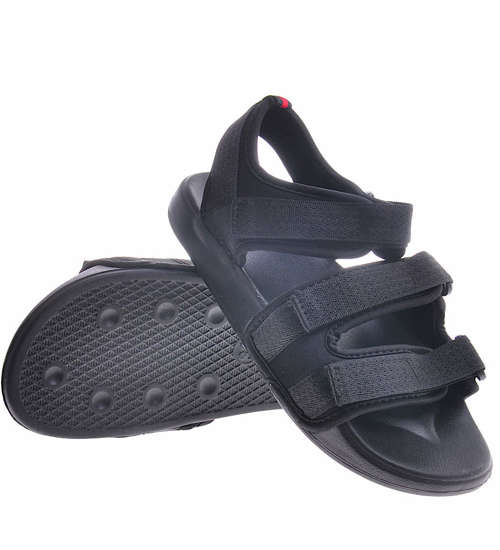 Lekkie czarne sandały /G5-2 11851 T199/