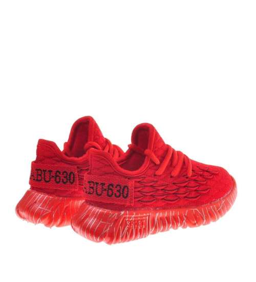 Chłopięce sneakersy Czerwone /A4-2 9404 S197/